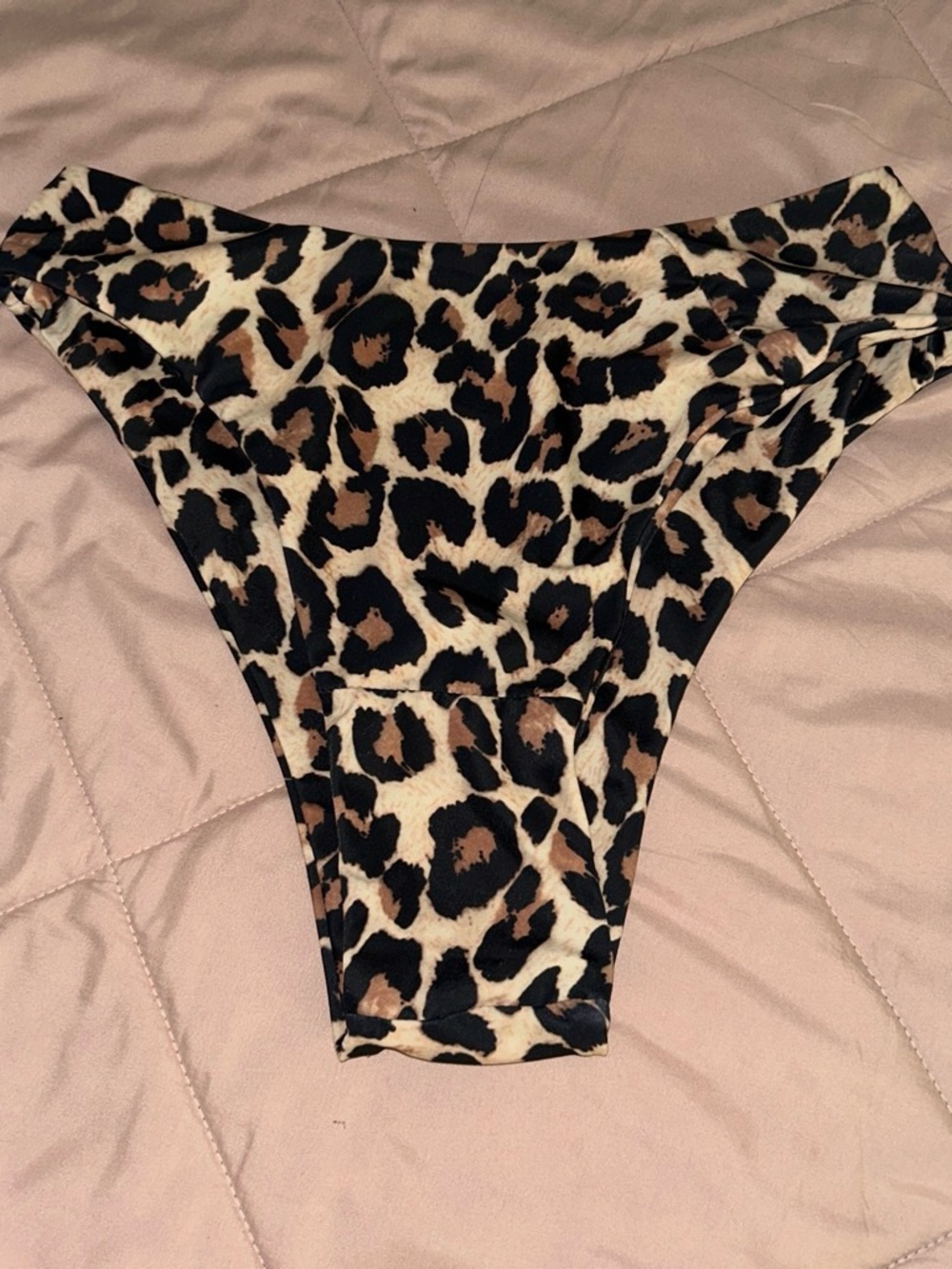 Leopard Print Swim Coverup Bottoms - Brown/Black
